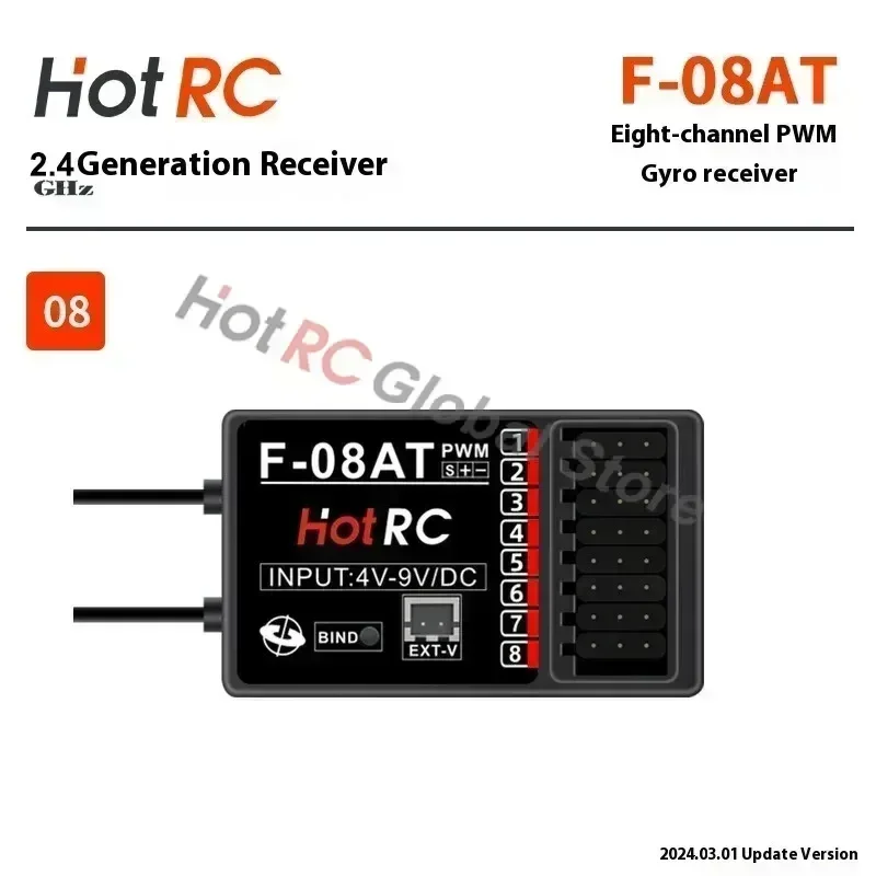 HOTRC 2.4Ghz 4/6/8 Channel F-0 - đánh giá và giá Drone Racing Receiver